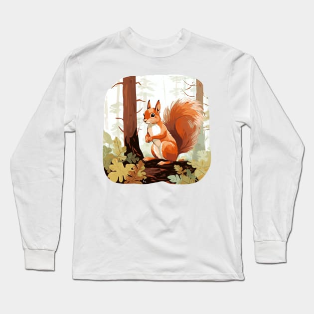 Squirrel Whisperer Long Sleeve T-Shirt by zooleisurelife